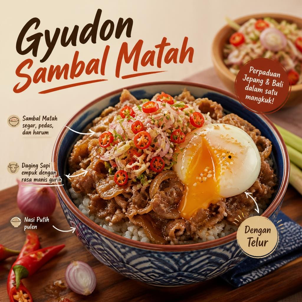 Gyudon Sambal Matah Sushi Hiro